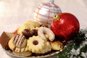 christmas, cookies, food